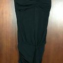 Bebe  Black Strapless Cocktail Party Dress Rurched Size XS Photo 0