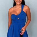 Boutique One Shoulder Royal Blue Romper Photo 0