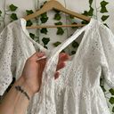 Chelsea & Violet White Floral Eyelet Mini Dress Photo 6