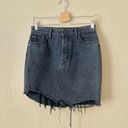 GRLFRND NEW  Rhoda High Waist High-Low Mini Denim Jean skirt in True To Self Photo 0