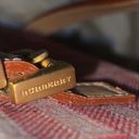 Burberry Vintage Authentic Red Denim Shoulder Bag Photo 6