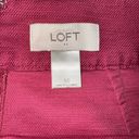 The Loft NWOT Skirt Mini Berry Pink Short Woven Cotton Blend Scalloped Hem - Size 10 Photo 1