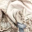 Aerie  Lace Floral Racerback Bralette Tan Size Small Photo 4