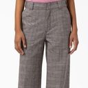 Dickies COPY - NWT  Women's Bakerhill High Rise Wide Leg Pants Plaid Photo 3