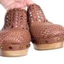 Veronica Beard NEW  Hardie Woven Leather Clogs Hazelwood Brown 8 Boho Earthy Photo 5