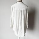 Black Swan Off White Pleated Button Down Shirt Blouse Top Size 6/S/M Photo 5