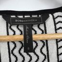 BCBGMAXAZRIA  Sleeveless Sweater Black White Checker Stripe Blouse Women’s Small Photo 4