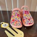 Varsity JOYBEES WOMEN'S SLIP-ON  CLOGS PINK PAINTED FLORAL WOMEN'S SIZE 9 Photo 0