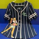 Looney Tunes Graphic Baseball Jersey Shirt XL Photo 0