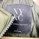 New York & Co. Green Full Zip Long Sleeve Puffer Jacket Women's Size Large L Photo 7