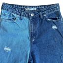 Aura Miss  Two-Tone Distressed Jeans Sz 4 (EU 36) Women’s Dark Blue / Light Blue Photo 1