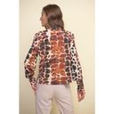 Joseph Ribkoff  Multi Giraffe Print Waist Tie Blouse Top Long Sleeve Size 6 Photo 5