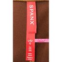 Spanx Faux Suede Flare Pant Rich Caramel High-Rise Waist Shapewear Stretchy Tall Photo 8