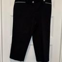 Jones New York 5/$20  Signature Black White Trim Cropped Dress Pant Size 10 Photo 0