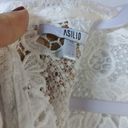 Asilio  The Mind Fall Top White Lace Crop Topper Size 4 Photo 5