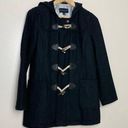 Banana Republic  Factory Wool Blend Hooded Toggle Button Front Peacoat Size S Photo 0