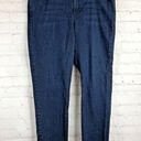 J.Jill  Denim Women Jeans Sz 18 Slim Leg Authentic Fit Dark Wash Stretch Mid Rise Photo 0