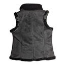 Coldwater Creek Vtg Y2K  Black Faux Suede Fur Trim Embellished Frog Toggle Vest S Photo 1