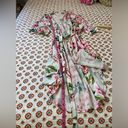 Show Me Your Mumu EUC  Bridal White and Pink Floral Robe Size S-L Photo 7