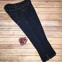 DKNY  Dark Wash Denim Side Slit Capris 4 Photo 0