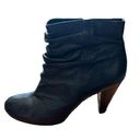 Arturo Chiang  Womens 9.5 AT-Gynette Black Vintage Nappa Lea Ankle Heeled Booties Photo 0