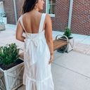 Entro White Bow Midi Dress Photo 1