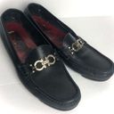 Salvatore Ferragamo  Black Leather Driver Loafers Photo 0