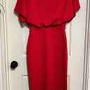 Pretty Little Thing Wrap Front Red Flutter Kimono Sleeve Midi Dress Size 8 NWT Photo 4