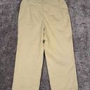 Bagatelle  Womens Cropped Cotton Twill High Rise Pants Size 6 Khaki Wide Leg Photo 1