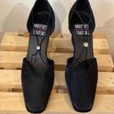 Mootsies Tootsies  Halle Satin/Fabric Black Y2K Square Toe Heels Size 7.5 Photo 1