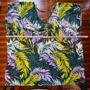 Beach Club Palisades  Womens Tropical Green Printed Pullover Swim Cover-Up Size L Photo 9