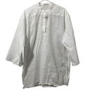 The Row  Omao Oversized Cotton-voile Tunic Ivory Women's Size M Casual Relaxed Photo 0