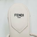 Fendi  White/Black Leather Block Heel Ankle size 37 Photo 4