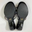 Tommy Hilfiger  leather slide sandals women's 9.5 black straps low platform heel Photo 5