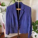 Dress Barn Vtg  100% Silk Purple Blazer - Size 14 Photo 0