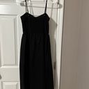 H&M Black Button Midi Dress Photo 1