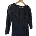 Shoshanna  Black Cocktail Dress Mini Lace Sleeves 2 Photo 2