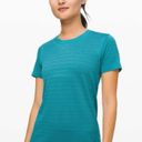 Lululemon  Breeze By Short Sleeve Squad T-Shirt Perforated Ice Cave Aqua Blue 6 Photo 5