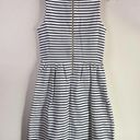 J.Crew  Factory Daybreak Striped Dress Size XXS Black White Style C4098 Photo 4