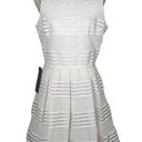 Bebe  Sleeveless Fit and Flare Sleeveless Dress White Size Large Photo 0