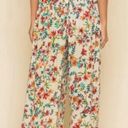 Raga NEW  Pants Size Small My Paradise Wide Leg Crop Boho Bohemian Floral NWOT Photo 2