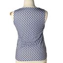 Chico's Zenergy By  Womens Polka Dot Sequin Black White Tank Top Sz‎ 1, Medium Photo 3