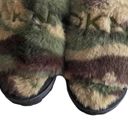 DKNY NWOT  Fuzzy Slide Sandals Size 6 Camo Print Photo 1