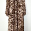 Talbots  Silk Pleated Dress in Leopard Print Size 6 Petite Photo 6