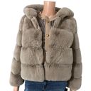 French Kiss Faux Fur Cropped Coat Photo 0