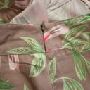 Talbots  Womens Skirt Size 4 Stretch Tropical Floral Pink Green Beige Summer Photo 3