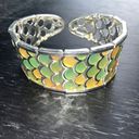 Monet  mermaid tail Silver Cuff Bracelet Photo 0