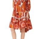 The Bar DODO OR Nell Burnt Orange White Floral Lace Cutout Oversized Dress Size S Photo 0