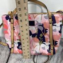 Tahari  Women Mackenzie Tote Bag Pink and Green Purse Photo 12