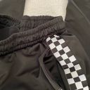 Vans Black Straight Leg Checkered Hem Pants Photo 5